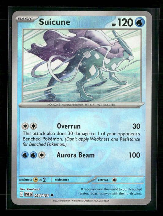 Suicune (Master Ball Pattern) SV: Prismatic Evolutions #024/131 - Front