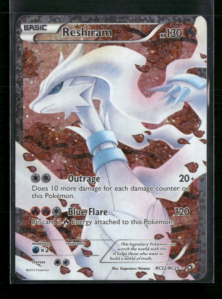 Reshiram (Full Art) Legendary Treasures: Radiant Collection #RC22/RC25 - Front