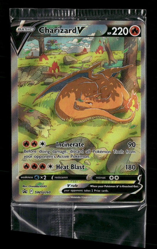 Charizard V SWSH: Sealed Promo Cards #SWSH260, 261 & 262 - Front