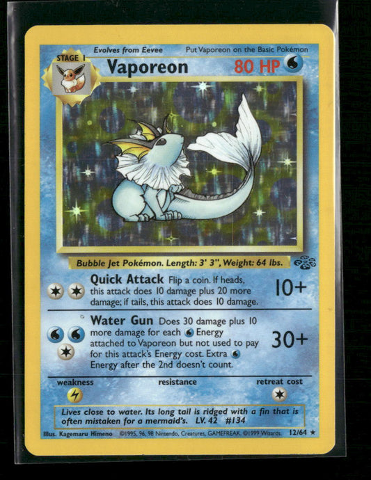 Vaporeon (12) Jungle #12/64 - Front