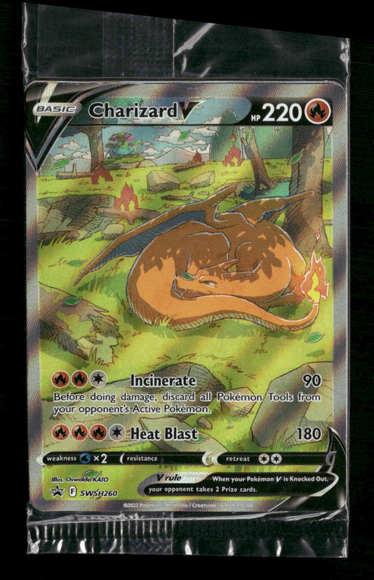 Charizard V SWSH: Sealed Promo Cards #SWSH260, 261 & 262 - Front