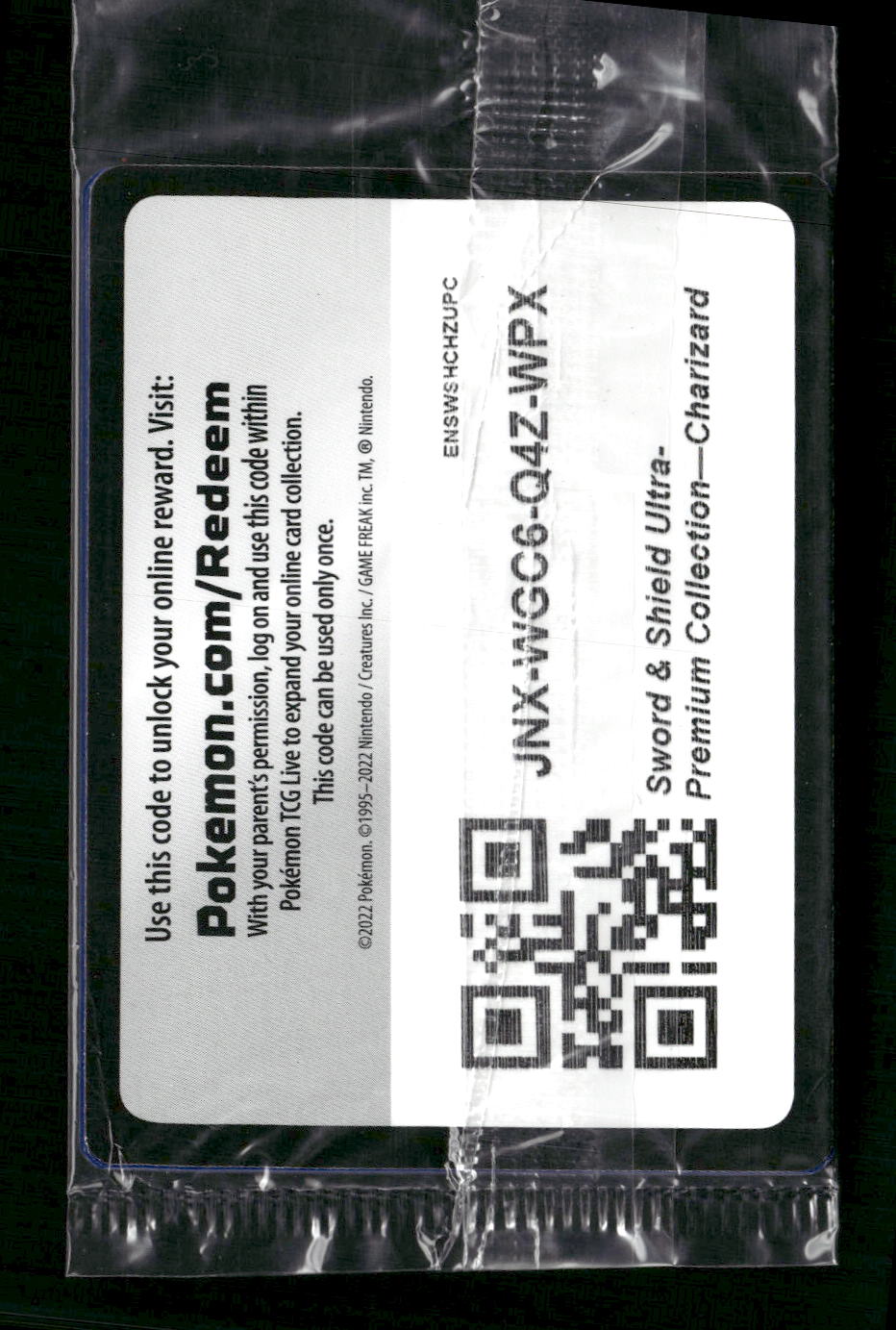 Charizard V SWSH: Sealed Promo Cards #SWSH260, 261 & 262 - Back