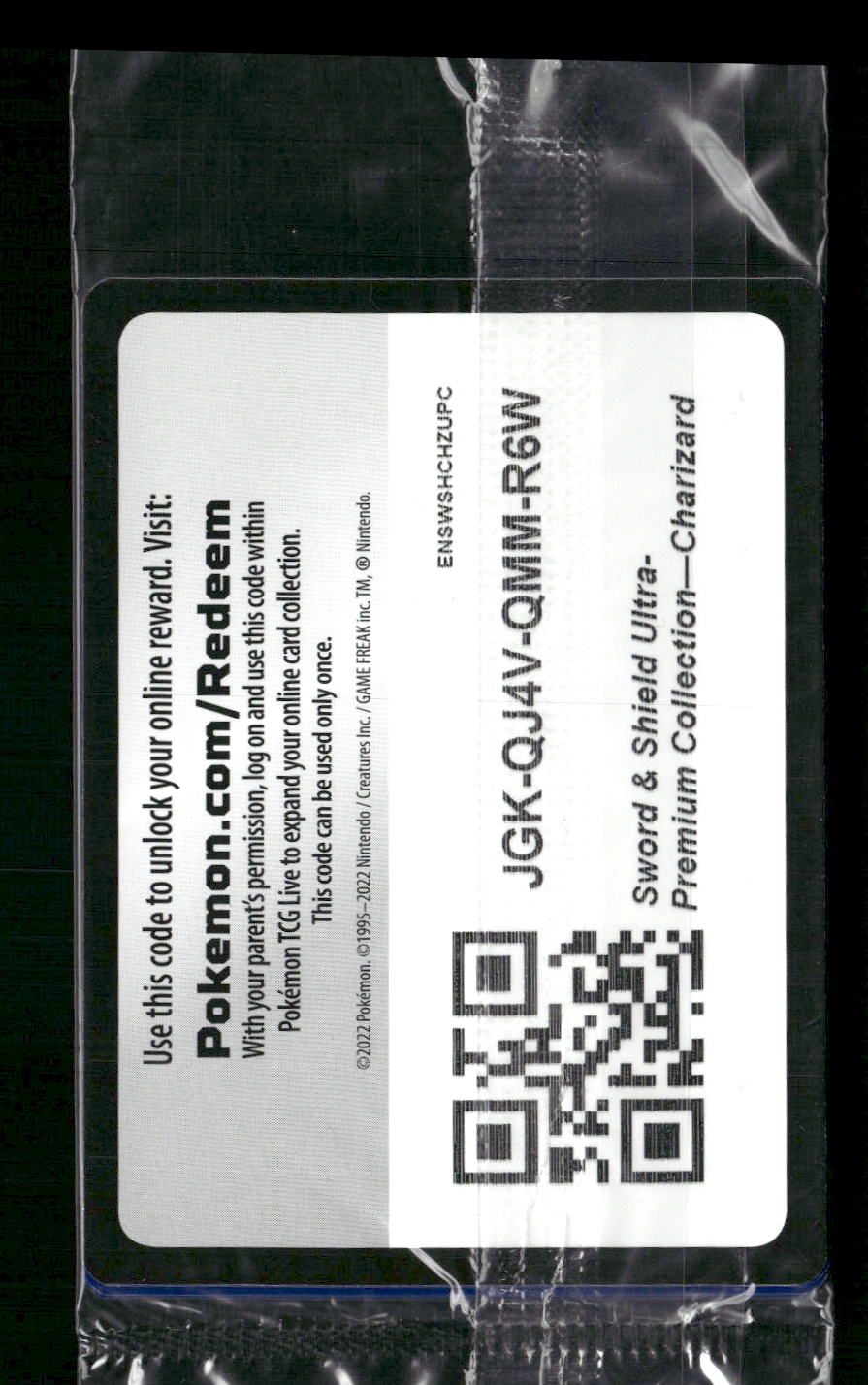 Charizard V SWSH: Sealed Promo Cards #SWSH260, 261 & 262 - Back