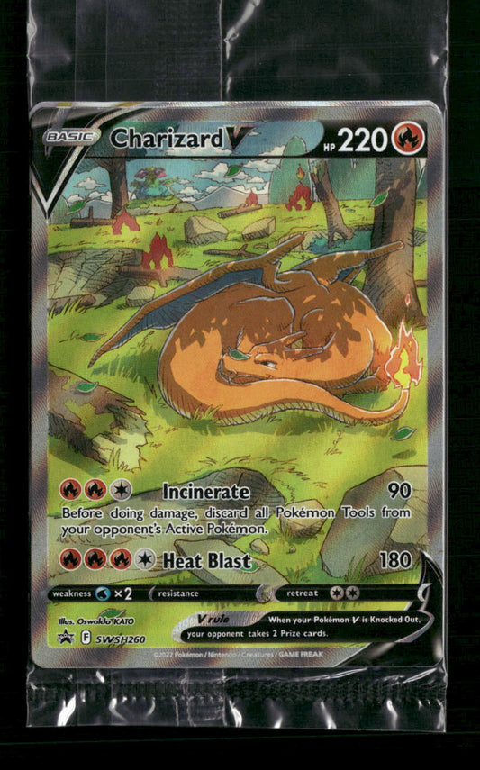 Charizard V SWSH: Sealed Promo Cards #SWSH260, 261 & 262 - Front