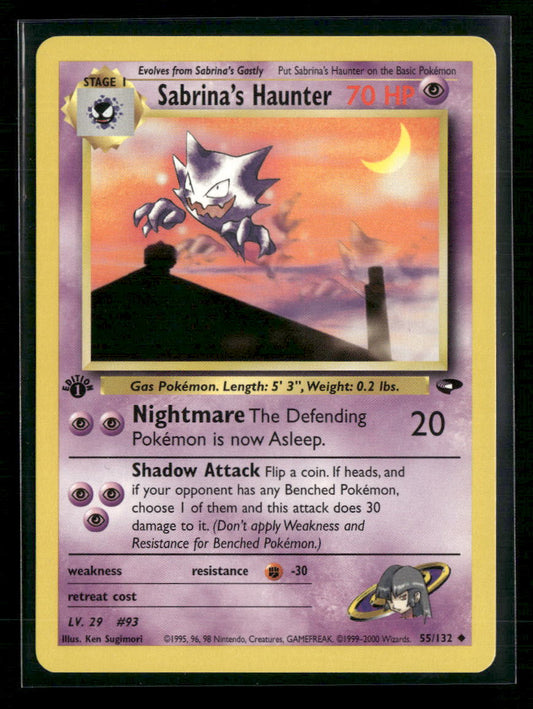 Sabrina's Haunter Gym Challenge #055/132 - Front