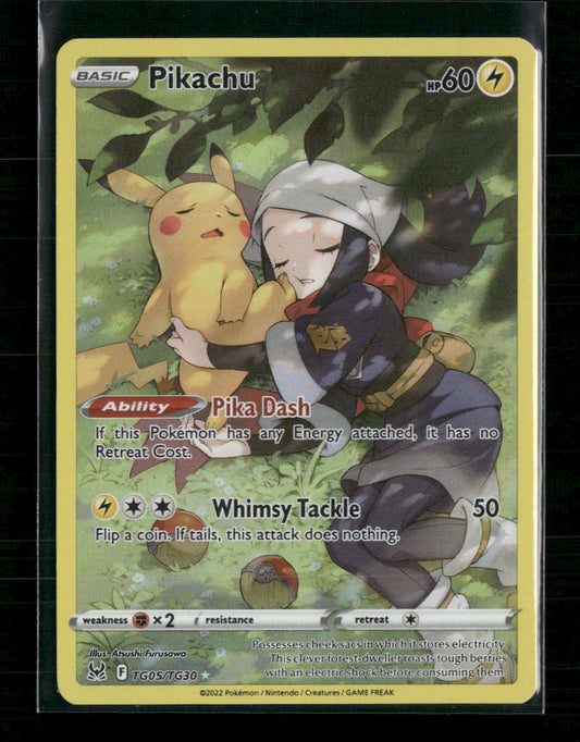 Pikachu SWSH11: Lost Origin Trainer Gallery #TG05/TG30 - Front