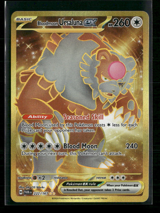 Bloodmoon Ursaluna ex SV06: Twilight Masquerade #222/167 - Front