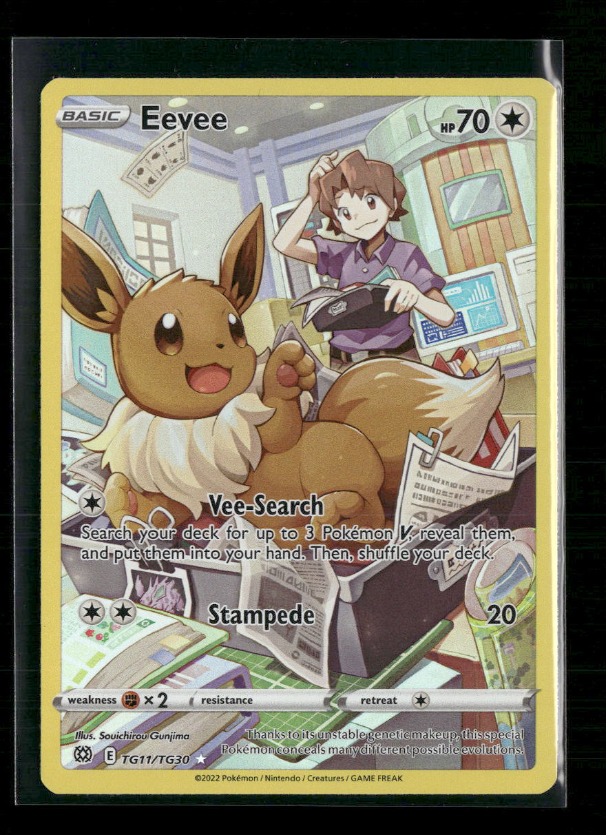 Eevee SWSH09: Brilliant Stars Trainer Gallery #TG11/TG30 - Front