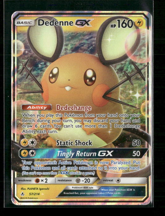 Dedenne GX SM - Unbroken Bonds #57/214 - Front