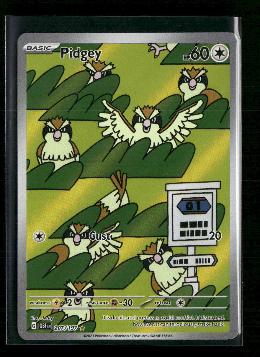 Pidgey SV03: Obsidian Flames #207/197 - Front