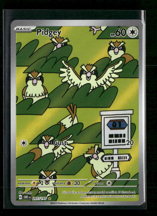 Pidgey SV03: Obsidian Flames #207/197 - Front