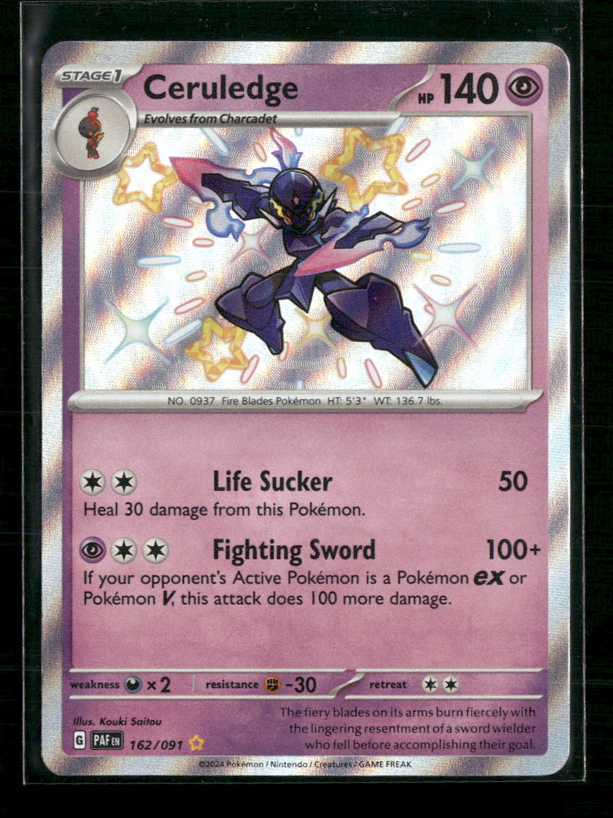 Ceruledge SV: Paldean Fates #162/091 - Front
