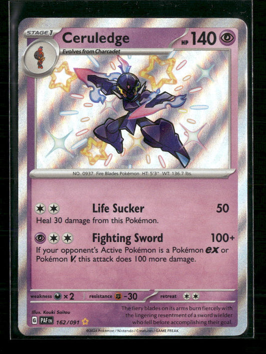 Ceruledge SV: Paldean Fates #162/091 - Front