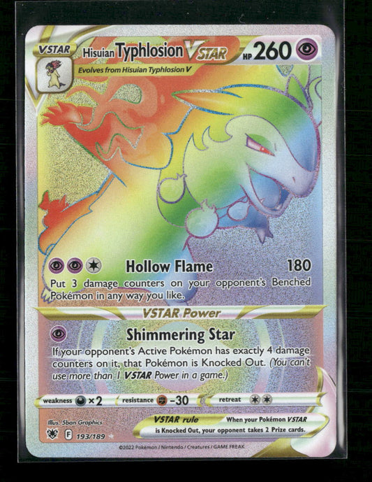 Hisuian Typhlosion VSTAR (Secret) SWSH10: Astral Radiance #193/189 - Front