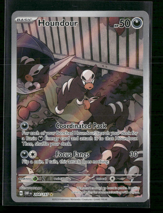 Houndour SV03: Obsidian Flames #204/197 - Front