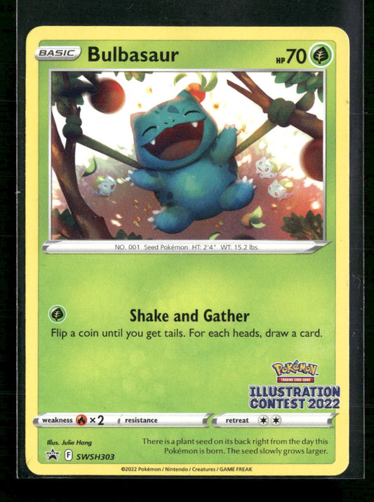 Bulbasaur (Illustration Contest 2022) SWSH: Sword & Shield Promo Cards #SWSH303 - Front