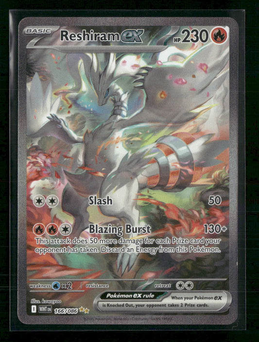 Reshiram ex - 166/086 - SV: White Flare (WHT) - Front