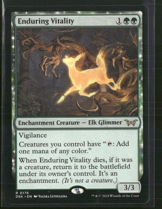 Enduring Vitality - Promo Pack: Duskmourn: House of Horror (PPDSK) - Front