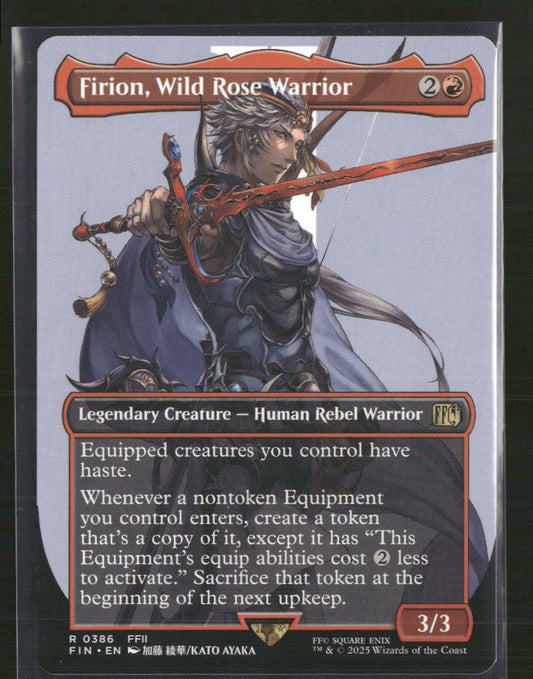 Firion, Wild Rose Warrior (Borderless) - FINAL FANTASY (FIN) - Front