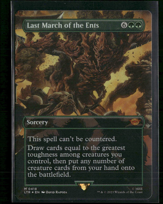 Last March of the Ents (Borderless) : The Lord of the Rings: #418 - Front