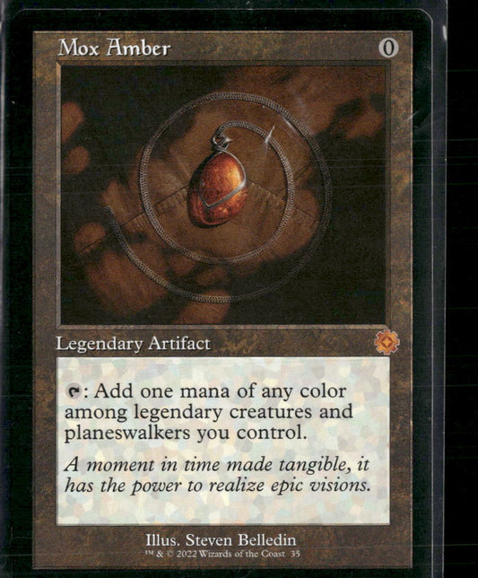 Mox Amber The Brothers' War: Retro Frame Artifacts #35 - Front