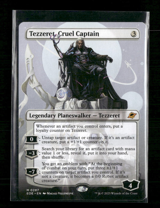 Tezzeret, Cruel Captain (Borderless) Edge of Eternities #287 - Front