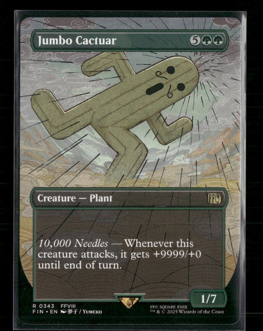 Jumbo Cactuar (Borderless) FINAL FANTASY #343 - Front