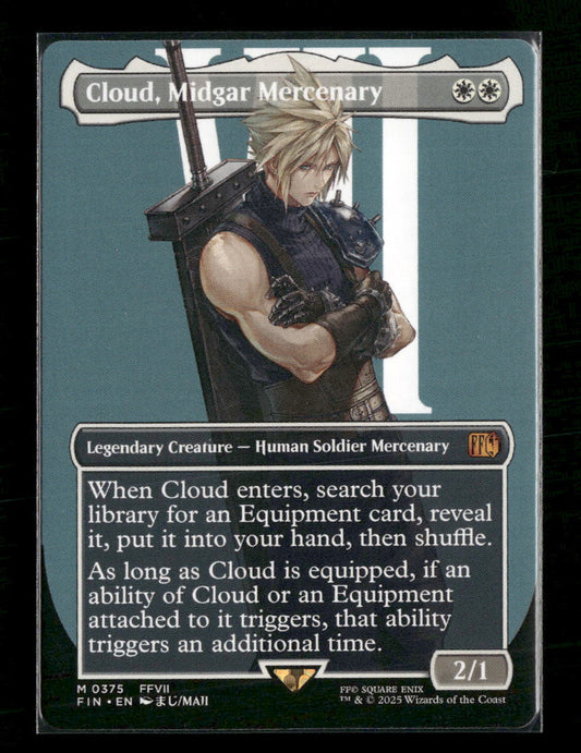 Cloud, Midgar Mercenary (Borderless) FINAL FANTASY #375 - Front