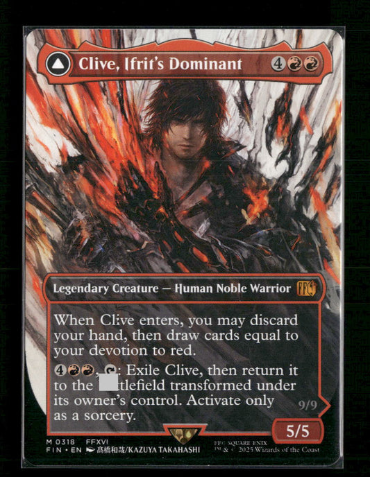 Clive, Ifrit's Dominant (0318) (Borderless) FINAL FANTASY #318 - Front