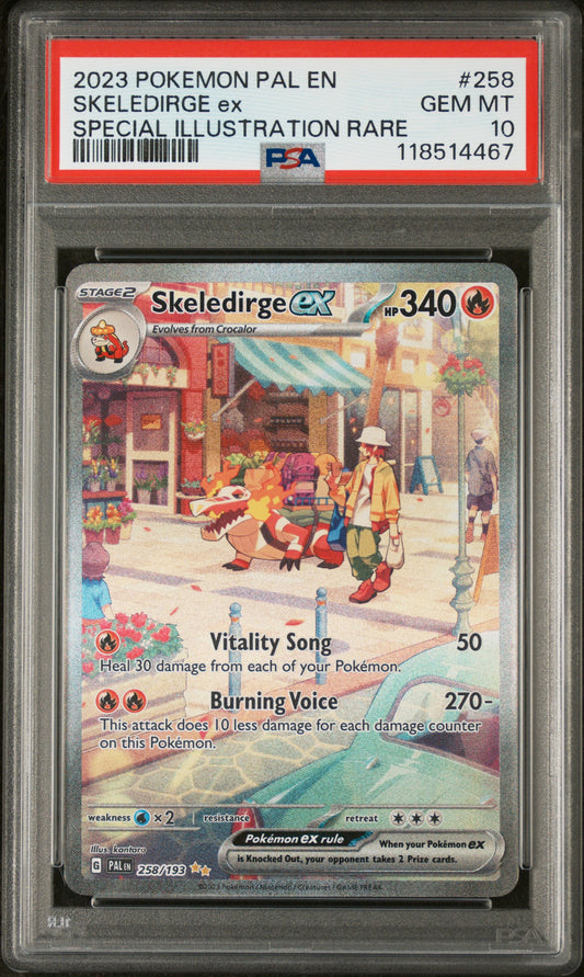 Skeledirge Ex 2023 Pokemon Pal En-Paldea Evolved #258 - PSA 10 - Front