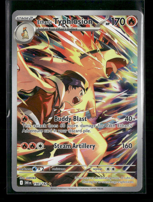 Ethan's Typhlosion SV10: Destined Rivals #190/182 - Front