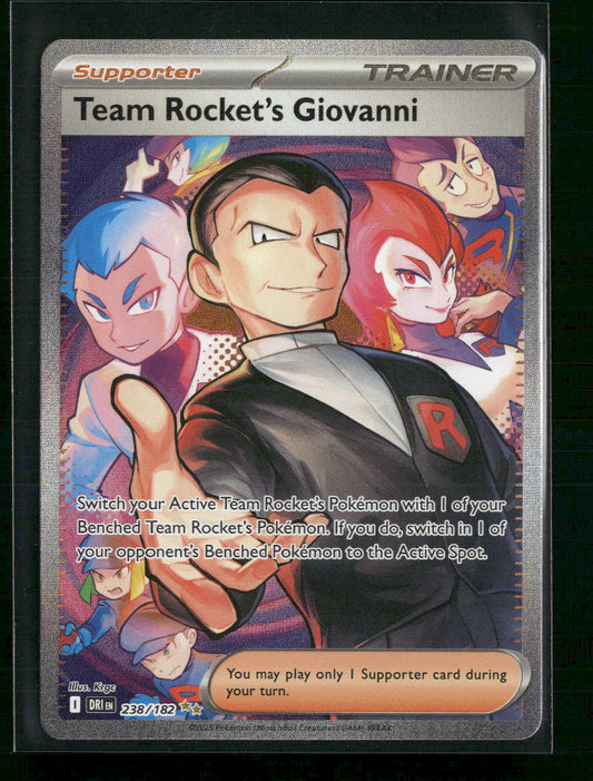 Team Rocket's Giovanni SV10: Destined Rivals #238/182 - Front