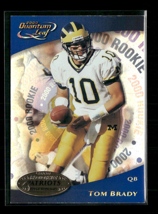 Tom Brady 2000 Quantum Leaf #343 - Front