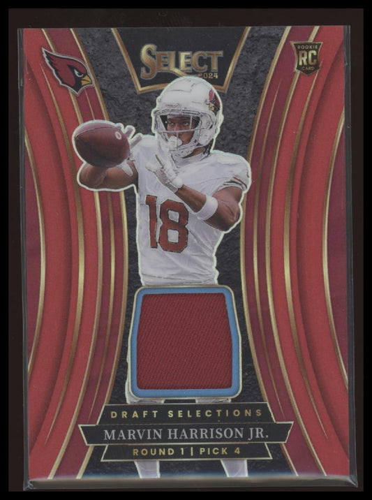 Marvin Harrison Jr. 2024 Panini Select Draft Selections Memorabilia Prizm #/149 - Front