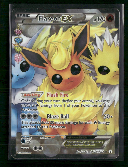 Flareon EX (Full Art) Generations: Radiant Collection #RC28/RC32 - Front