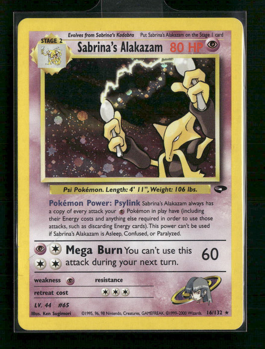 Sabrina's Alakazam Gym Challenge #016/132 - Front