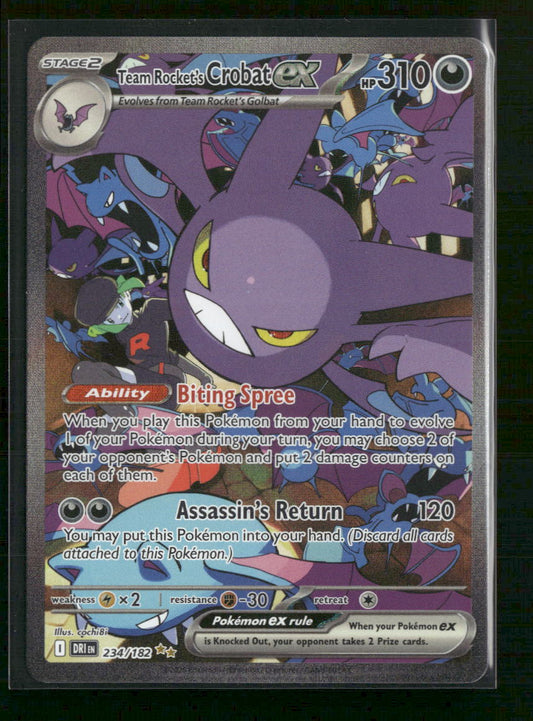 Team Rocket's Crobat ex SV10: Destined Rivals #234/182 - Front