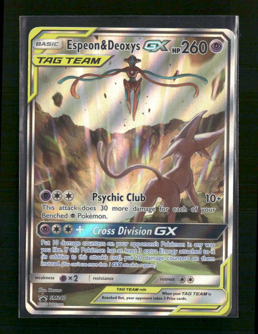Espeon & Deoxys GX SM Promos #SM240 - Front