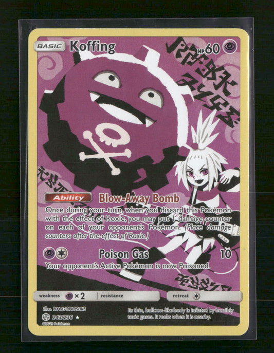 Koffing (Secret) SM - Cosmic Eclipse #243/236 - Front