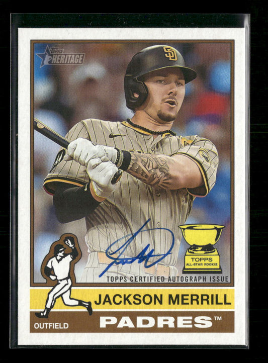 Jackson Merrill 2025 Topps Heritage #ROA-JME Real One Autographs - Front