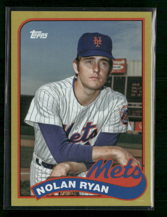 Tom Seaver / Nolan Ryan 2023 Topps 1989 Doubleheaders Gold Foil #/50 - Front