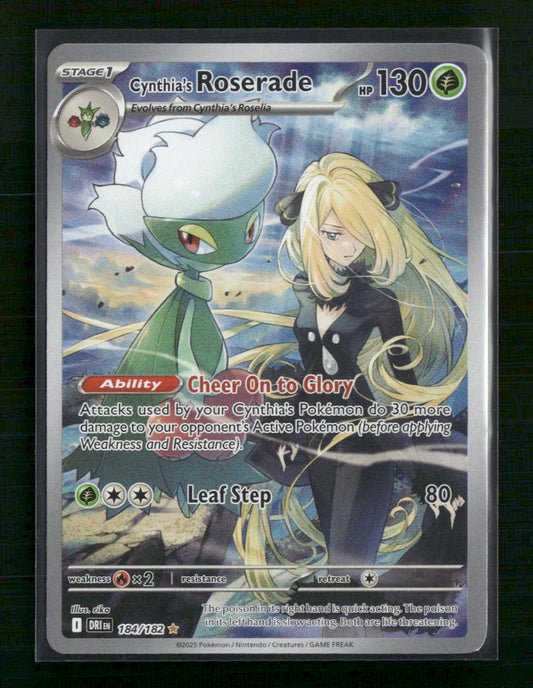 Cynthia's Roserade SV10: Destined Rivals #184/182 - Front