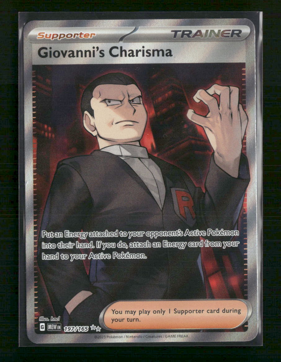 Giovanni's Charisma SV: Scarlet & Violet 151 #197/165 - Front