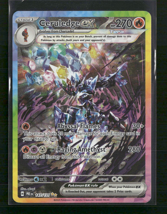 Ceruledge ex SV: Prismatic Evolutions #147/131 - Front