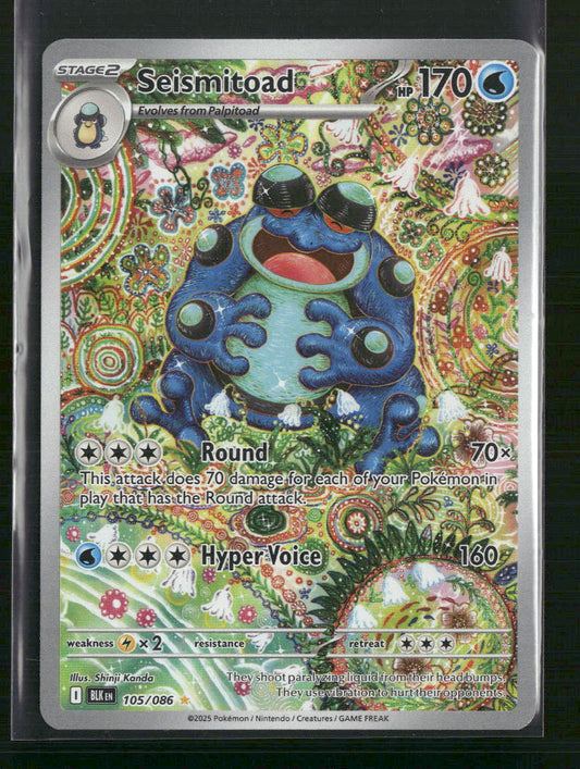 Seismitoad SV: Black Bolt #105/086 - Front