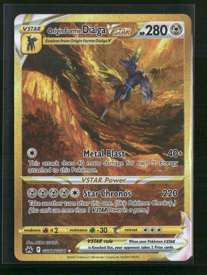 Origin Forme Dialga VSTAR (Secret) Crown Zenith: Galarian Gallery #GG68/GG70 - Front