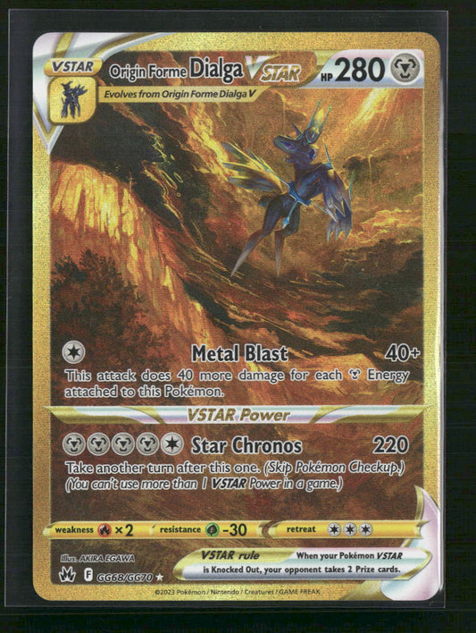Origin Forme Dialga VSTAR (Secret) Crown Zenith: Galarian Gallery #GG68/GG70 - Front