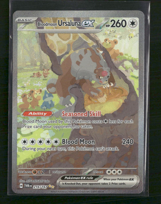 Bloodmoon Ursaluna ex SV06: Twilight Masquerade #216/167 - Front