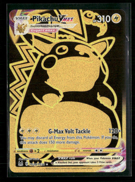 Pikachu VMAX (Secret) SWSH11: Lost Origin Trainer Gallery #TG29/TG30 - Front