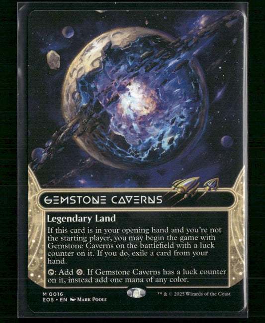 Gemstone Caverns (0016) (Borderless) Edge of Eternities: Stellar Sights #16 - Front
